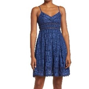 Lace Dress in Navy